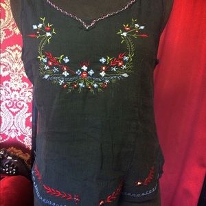 Chaudry Bohemian Festival Embroidered Top